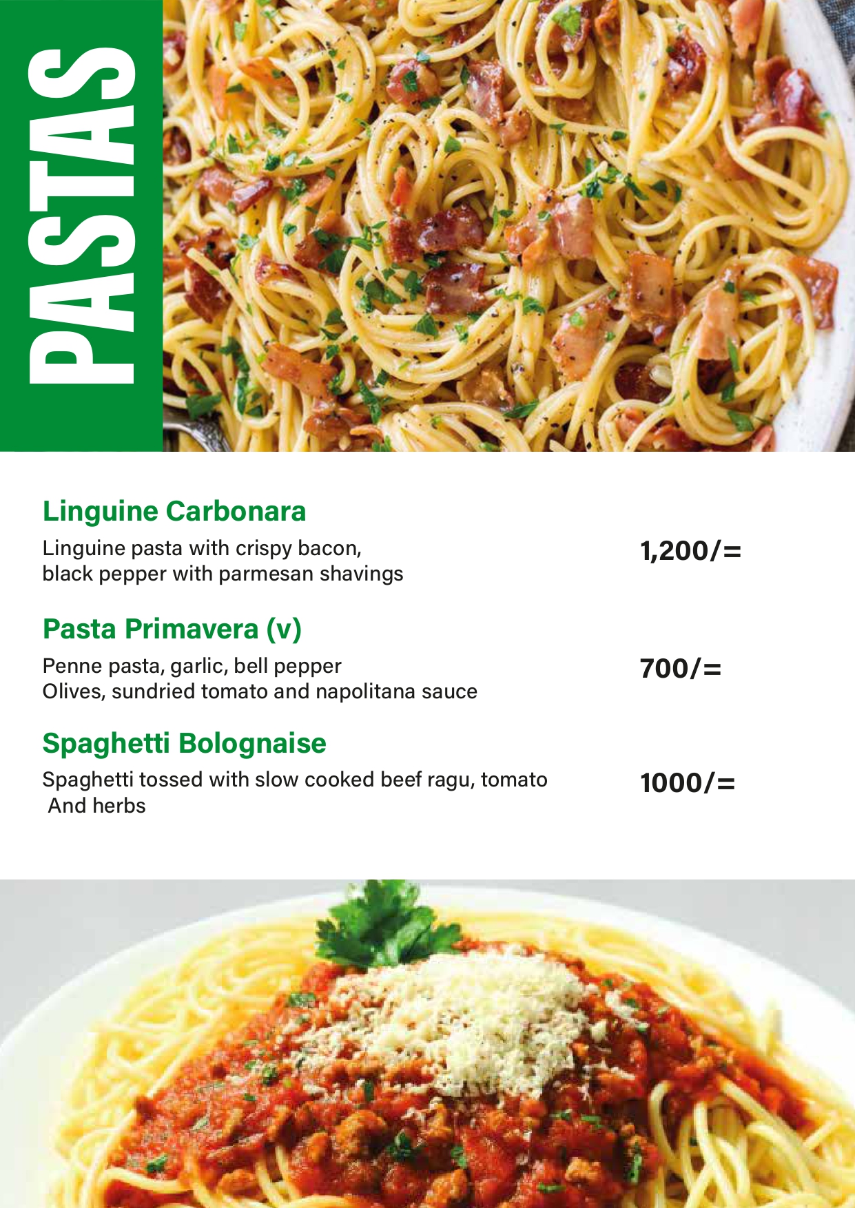 Menu Page 10